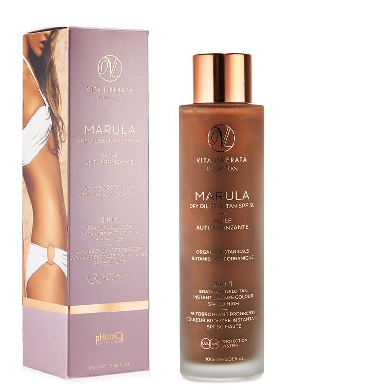 Olja "Dry Oil Self Tan SPF50" 100ml - 81% rabatt