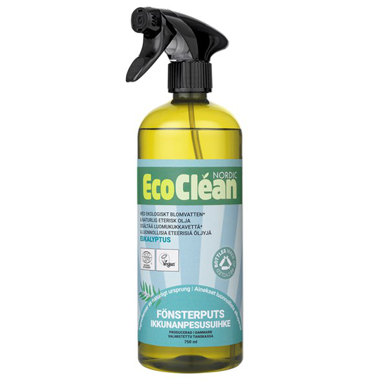 EcoClean Nordic Naturlig Fönsterputs Eukalyptus, 750 ml