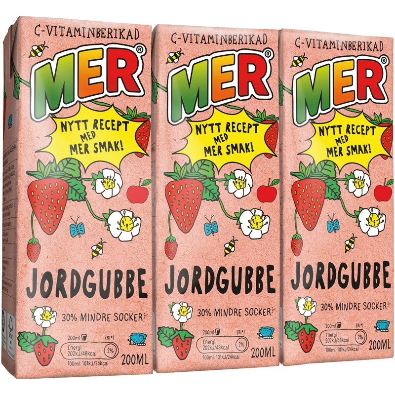 MER Jordgubbe 3-pack - 33% rabatt
