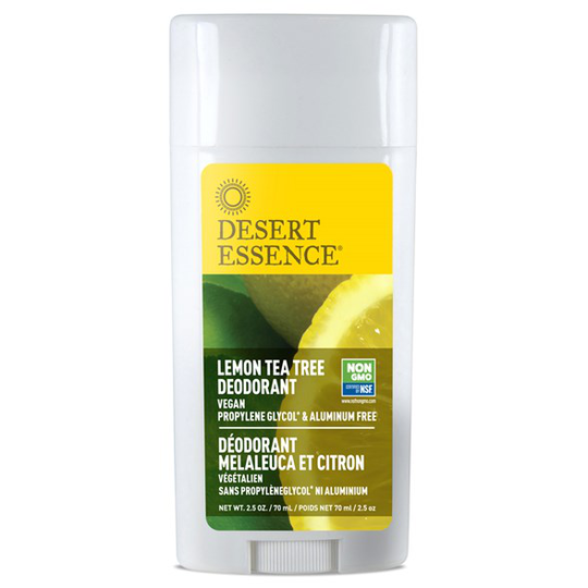 Desert Essence Lemon Tea Tree Deodorant, 70 ml