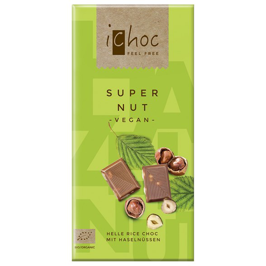 iChoc Chokladkaka Super Nut, 80 g