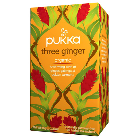 Pukka Herbs Örtte Three Ginger, 20 påsar