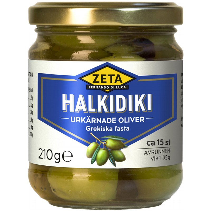 Halkidikioliver Urkärnade 210g - 34% rabatt