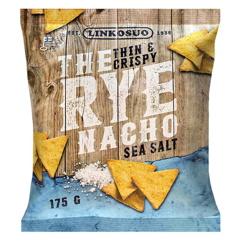 Råg- & Majsnachos "Sea Salt" 175g - 40% rabatt