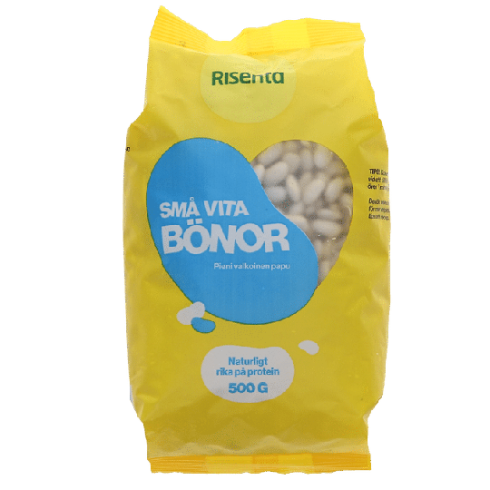 Risenta Vita Små Bönor Torkade