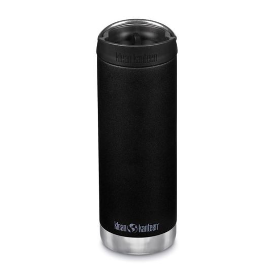 Klean Kanteen TKWide Isolerad Flaska med Cafékork - Black 473 ml