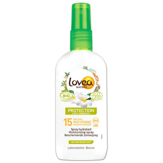 Lovea Moisturizing Sunscreen Spray SPF 15, 125 ml