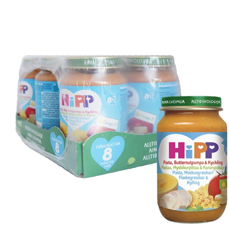 Hel Låda Barnmat Pasta & Kyckling 6 x 190g - 72% rabatt