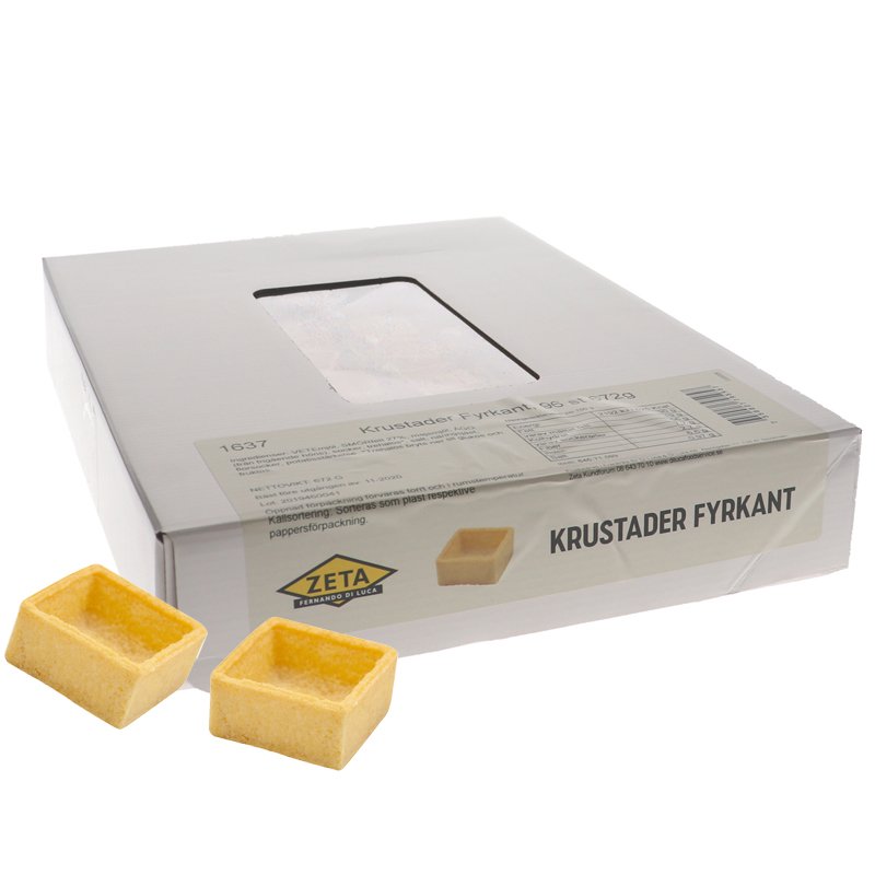 Krustader Fyrkanter 96-pack - 67% rabatt