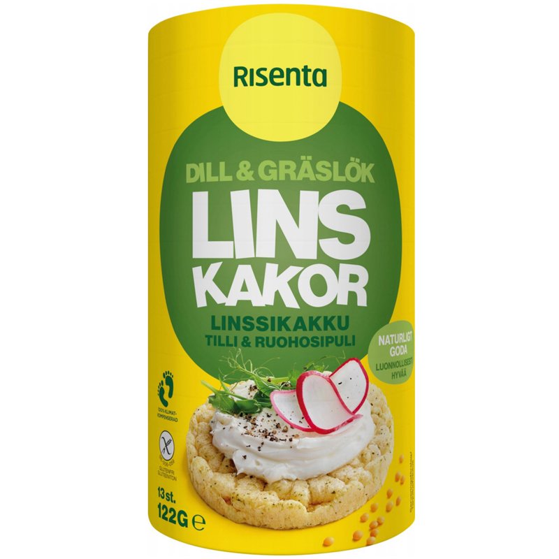 Linskakor Dill & Gräslök - 22% rabatt
