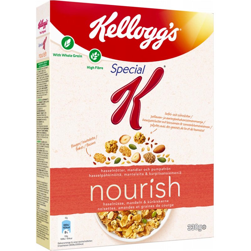 Frukostflingor "Nourish" 330g - 67% rabatt