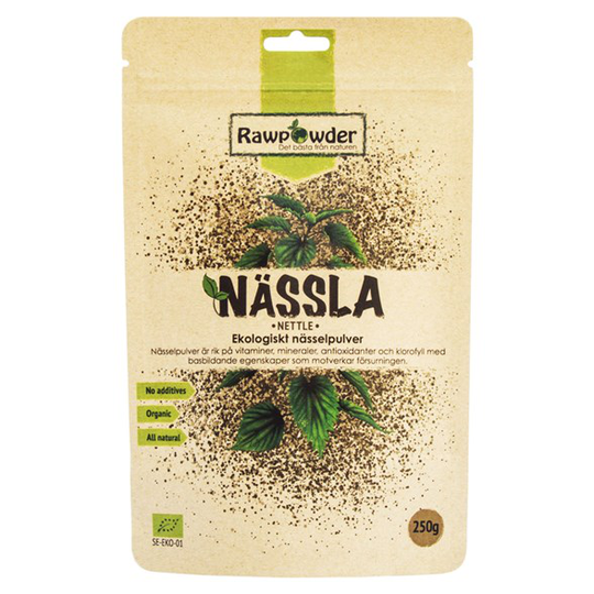 Rawpowder Ekologiskt Nässelpulver, 250 g