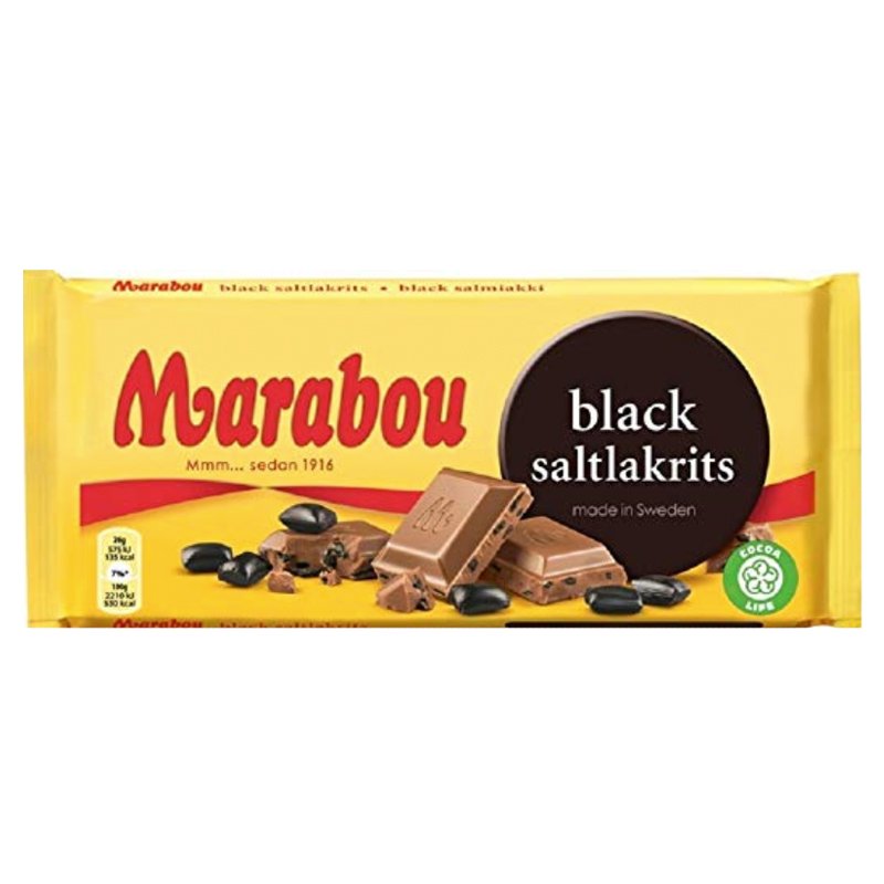 Marabou Black Saltlakrits - 32% rabatt