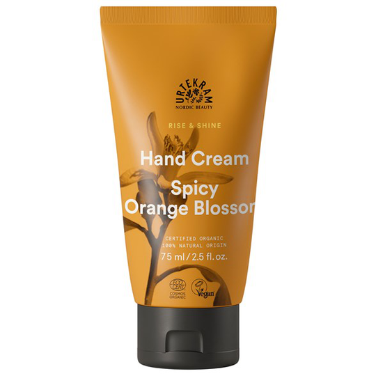 Urtekram Nordic Beauty Rise & Shine Hand Cream - Spicy Orange Blossom, 75 ml