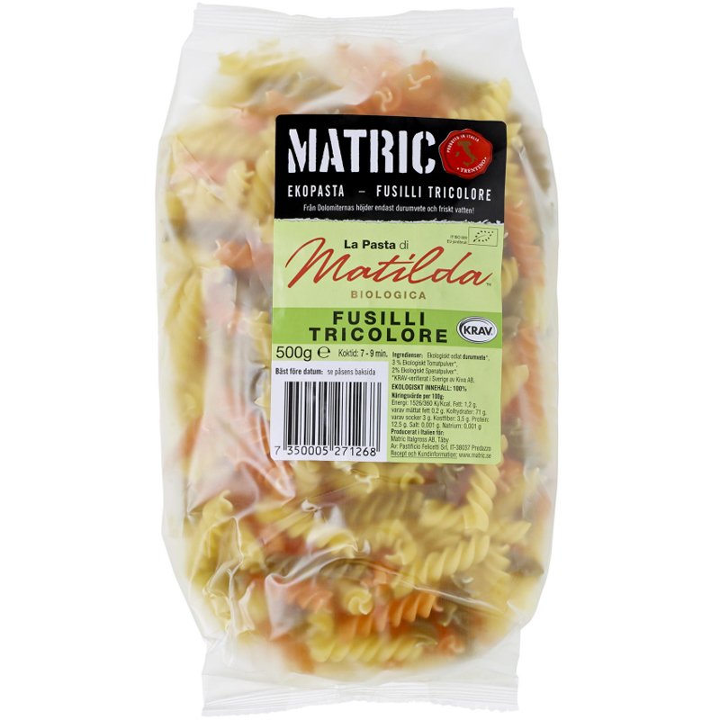 Pasta Fusilli Tricolore - 21% rabatt