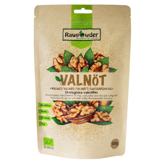 Rawpowder Ekologiska Valnötter 500 g