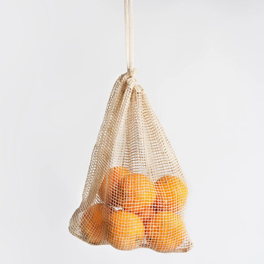 OMOM Frukt- & Grönsakspåse i jute Large