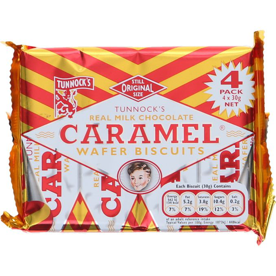 Tunnock´s Karamell Rån & Mjölkchoklad 4-Pack