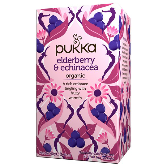 Pukka Herbs Örtte Elderberry & Echinacea, 20 påsar