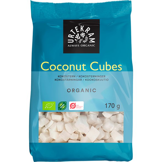 Urtekram Food Ekologiska Kokostärningar, 170 g