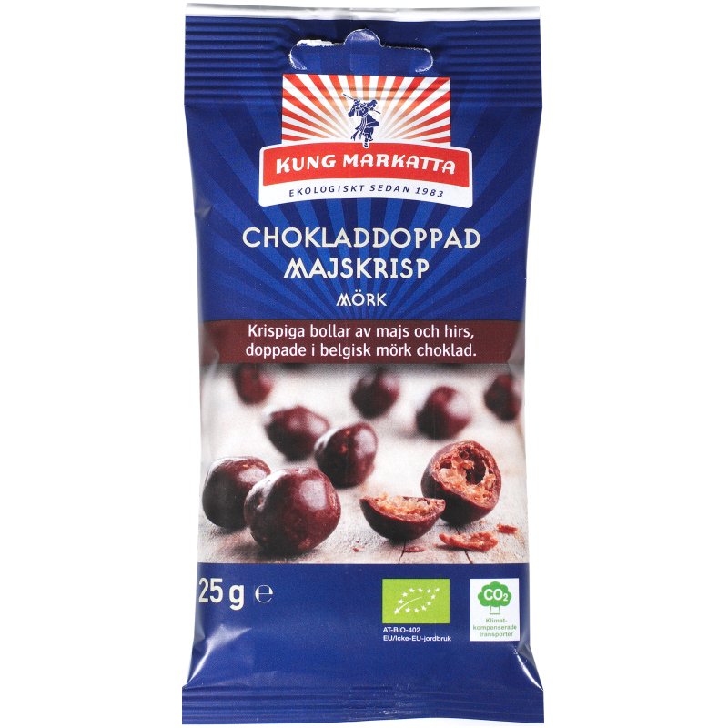Eko Chokladdoppad Majskrisp Mörk 25g - 44% rabatt