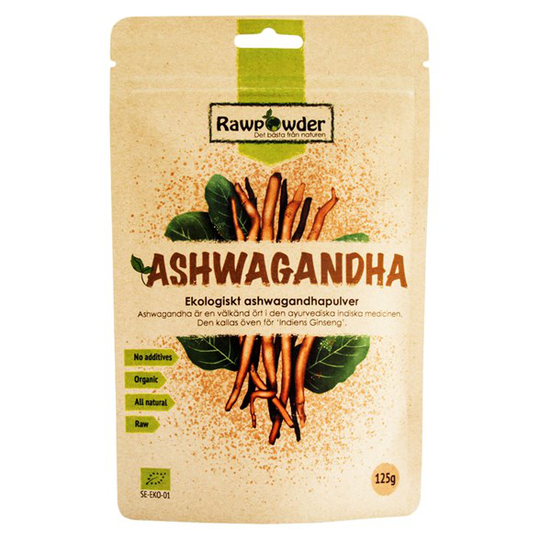 Rawpowder Ekologiskt Ashwagandhapulver, 125 g