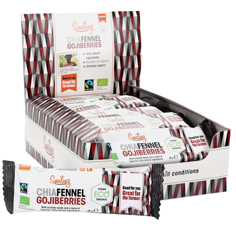 Bars Chia-Fänkåls- & Gojibär 20-pack - 43% rabatt