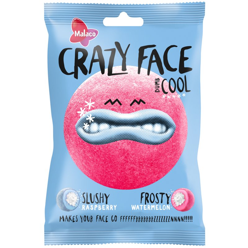 Godis "Crazy Face Cool" 80g - 54% rabatt