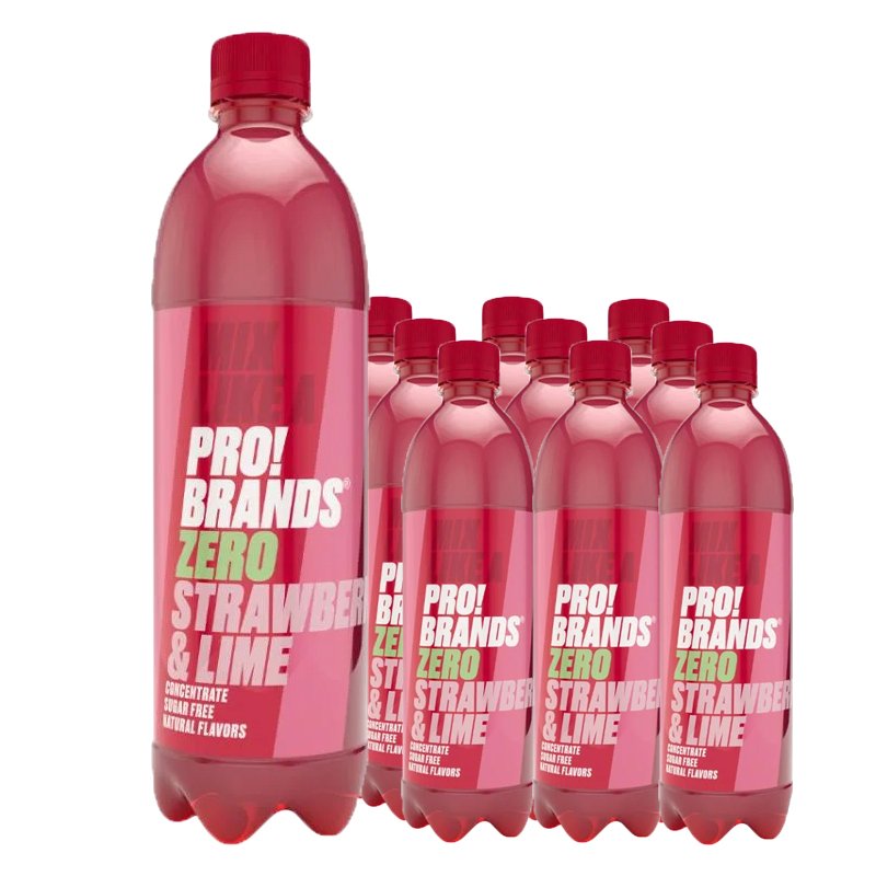 Blandsaft Zero Jordgubb & Lime 10-pack - 48% rabatt