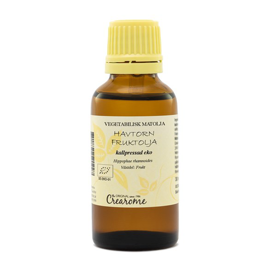 Crearome Ekologisk Havtornsfruktolja Kallpressad, 30 ml