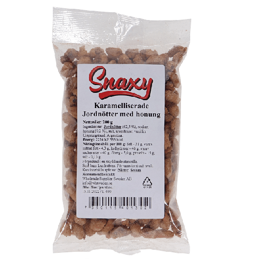 Snaxy Karamelliserade Jordnötter Honung