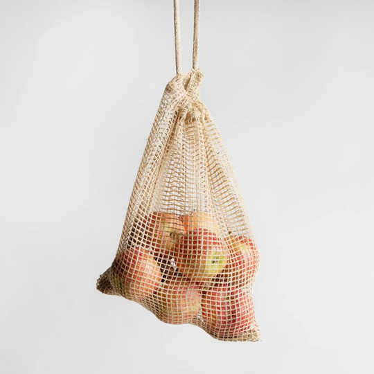 OMOM Frukt- & Grönsakspåse i jute Medium