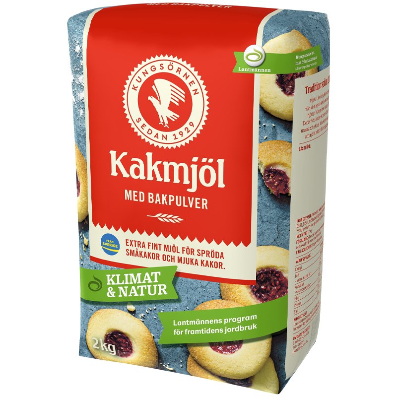 Kakmjöl med bakpulver - 72% rabatt