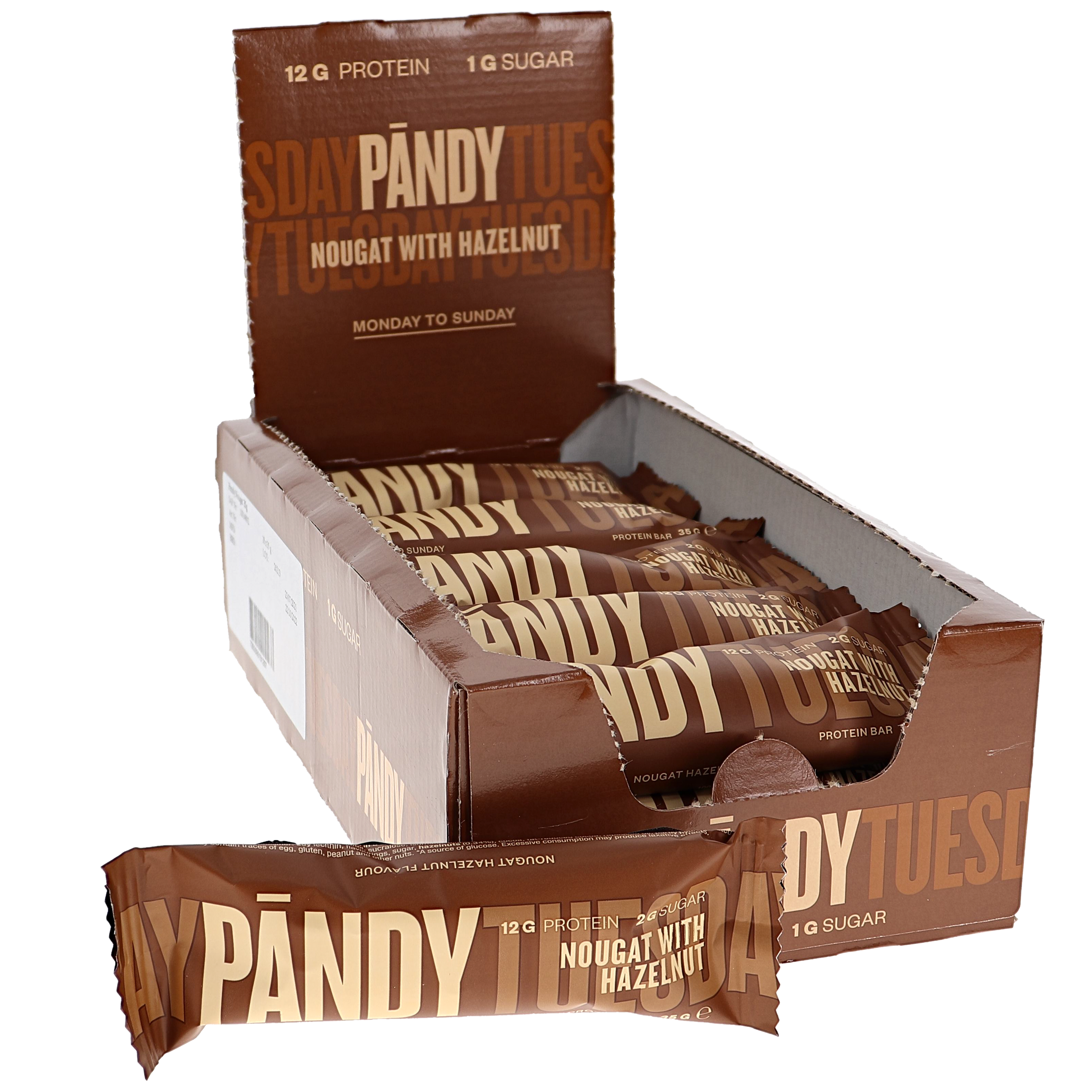 Proteinbar Nougat & Hasselnöt 18-pack - 23% rabatt