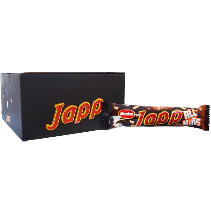 Hel Låda Japp "All Nuts" 20 x 60g - 97% rabatt