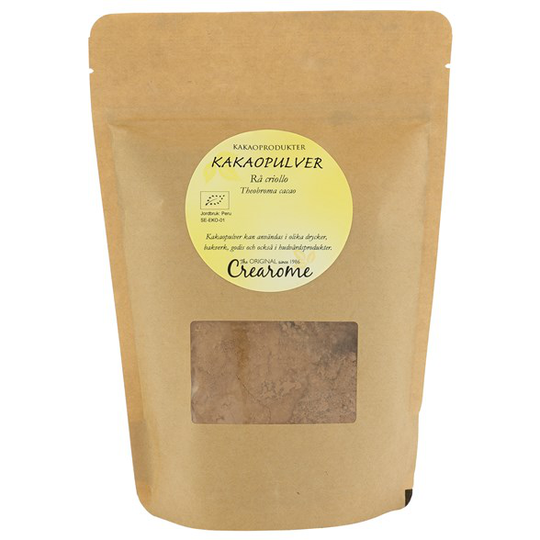 Crearome Ekologiskt Kakaopulver Rå Criollo, 300 g