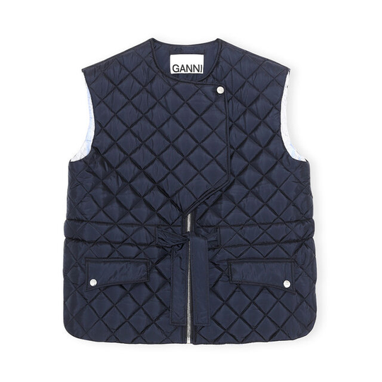 Quilted Vest Recycled Ripstop Quilt