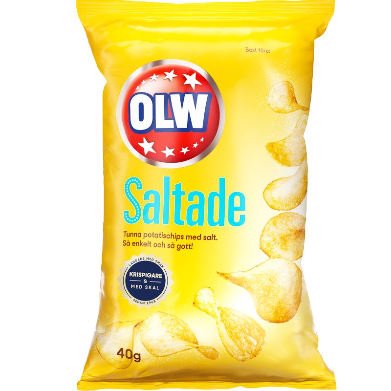 Chips Lättsaltade Portion - 25% rabatt