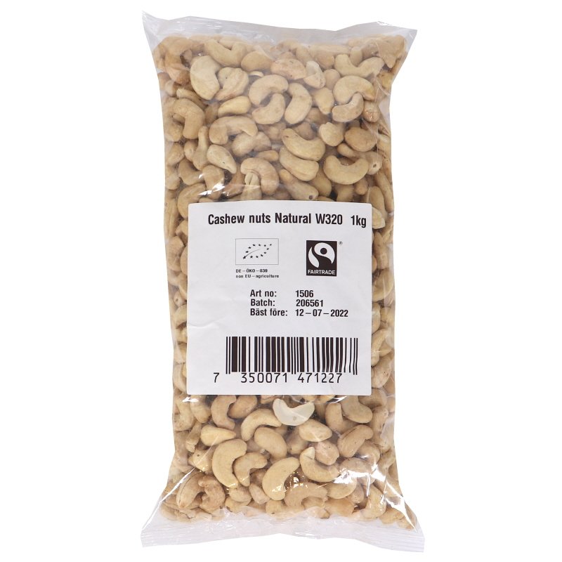 Eko Naturella Cashewnötter - 20% rabatt