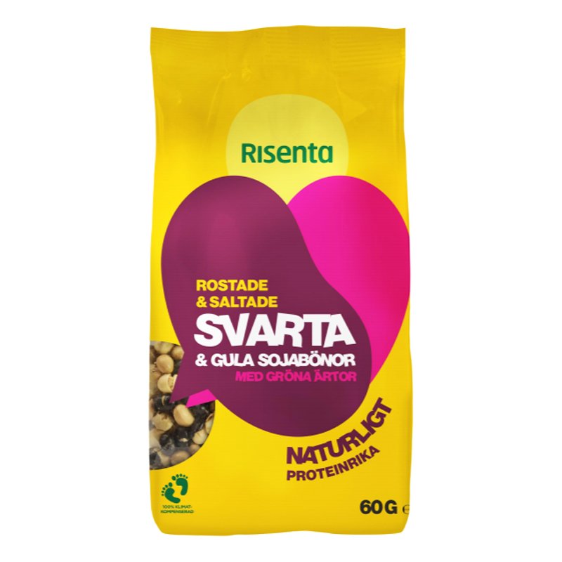 Snacksmix Svarta & Gula Sojabönor 60g - 63% rabatt