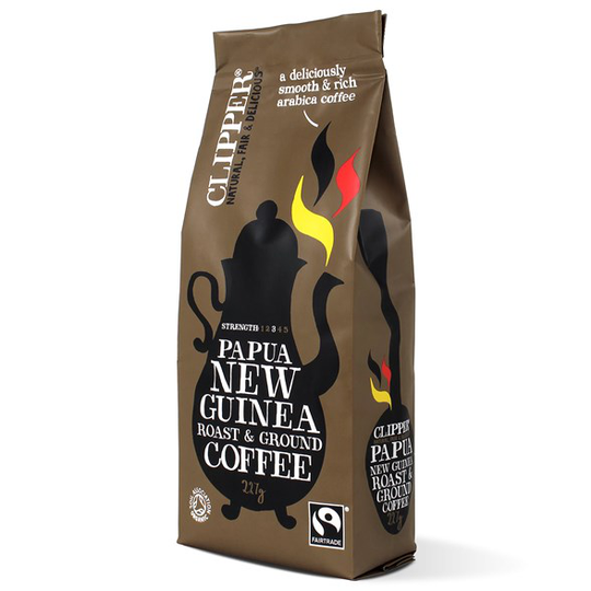 Clipper Papua New Guinea Roast & Ground Coffee, 227 g