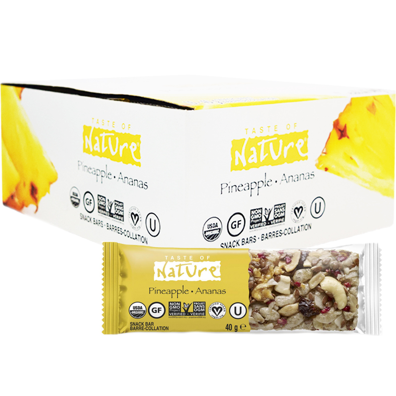 Hel Låda Frukt- & Nötbars "Pineapple" 16 x 40g - 80% rabatt