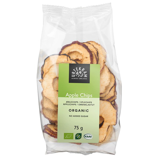 Urtekram Food Ekologiska Äppelchips, 75 g