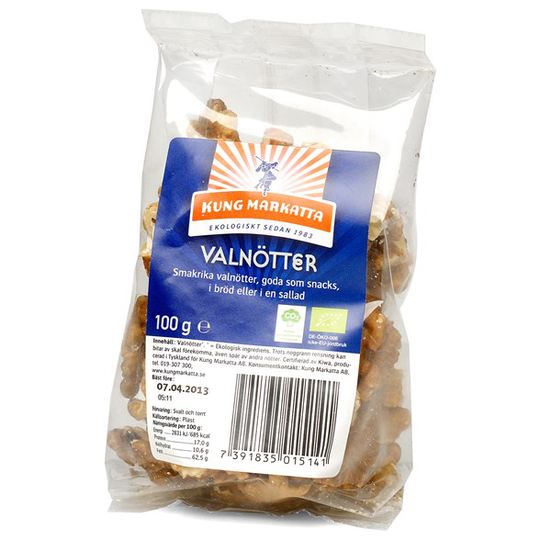 Kung Markatta Valnötter, 100 g