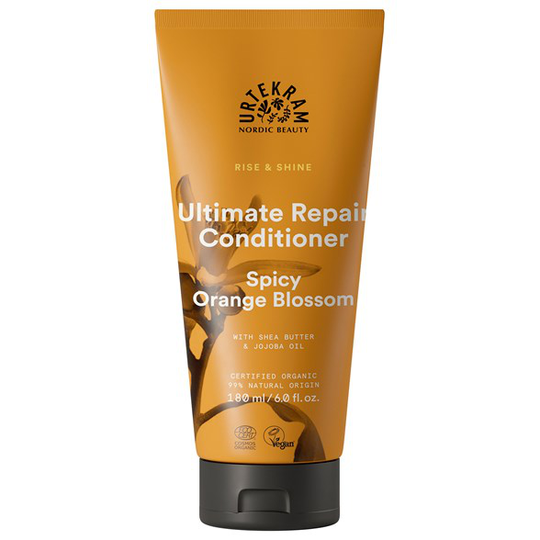 Urtekram Nordic Beauty Rise & Shine Ultimate Repair Conditioner - Spicy Orange Blossom, 180 ml