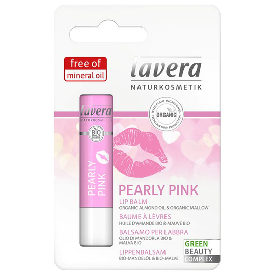 Lavera Pearly Pink Lip Balm, 4,5 g