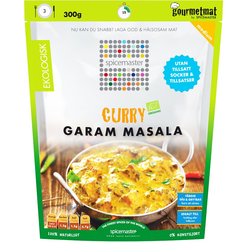 Eko Sås & Grytbas Curry Garam Masala - 24% rabatt
