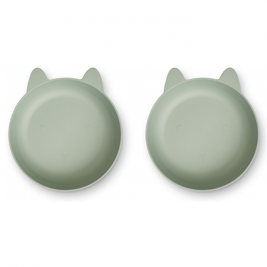 Liewood Solina Skål 2-pack Rabbit Dusty Mint