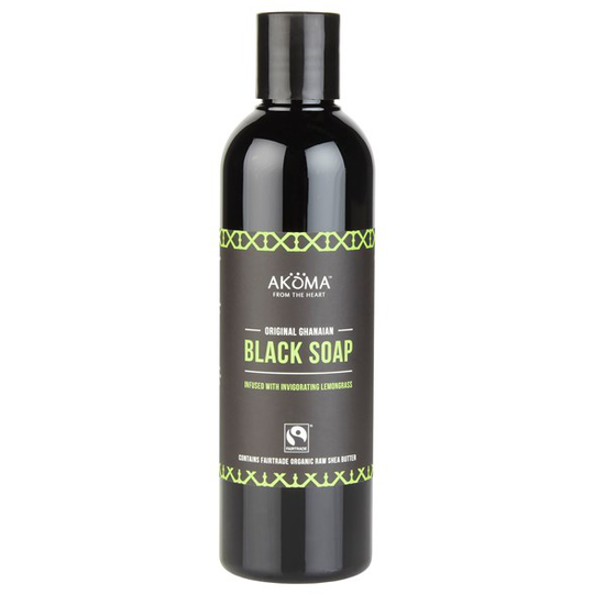 Akoma Authentic Ghanaian Liquid Black Soap - Lemongrass 500 ml
