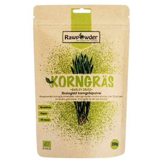 Rawpowder Ekologiskt Korngräspulver, 200 g